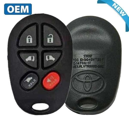 Toyota OEMNEW2004-2018 Sienna / 6-Button Keyless Entry Remote / PN89742-AE051 / GQ43VT20T OR-TOY-E051